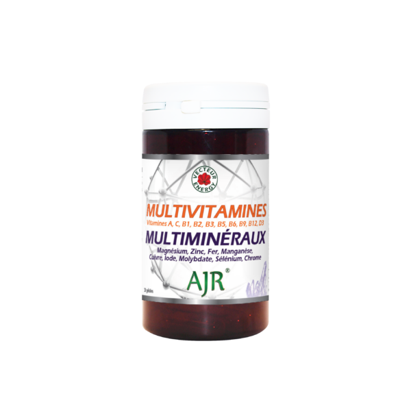 AJR Multivitamines + Multimineraux 30 gelules 360mg NF